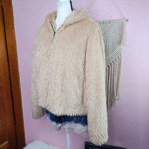 Alpine Studio Tan Faux Fur Jacket XL